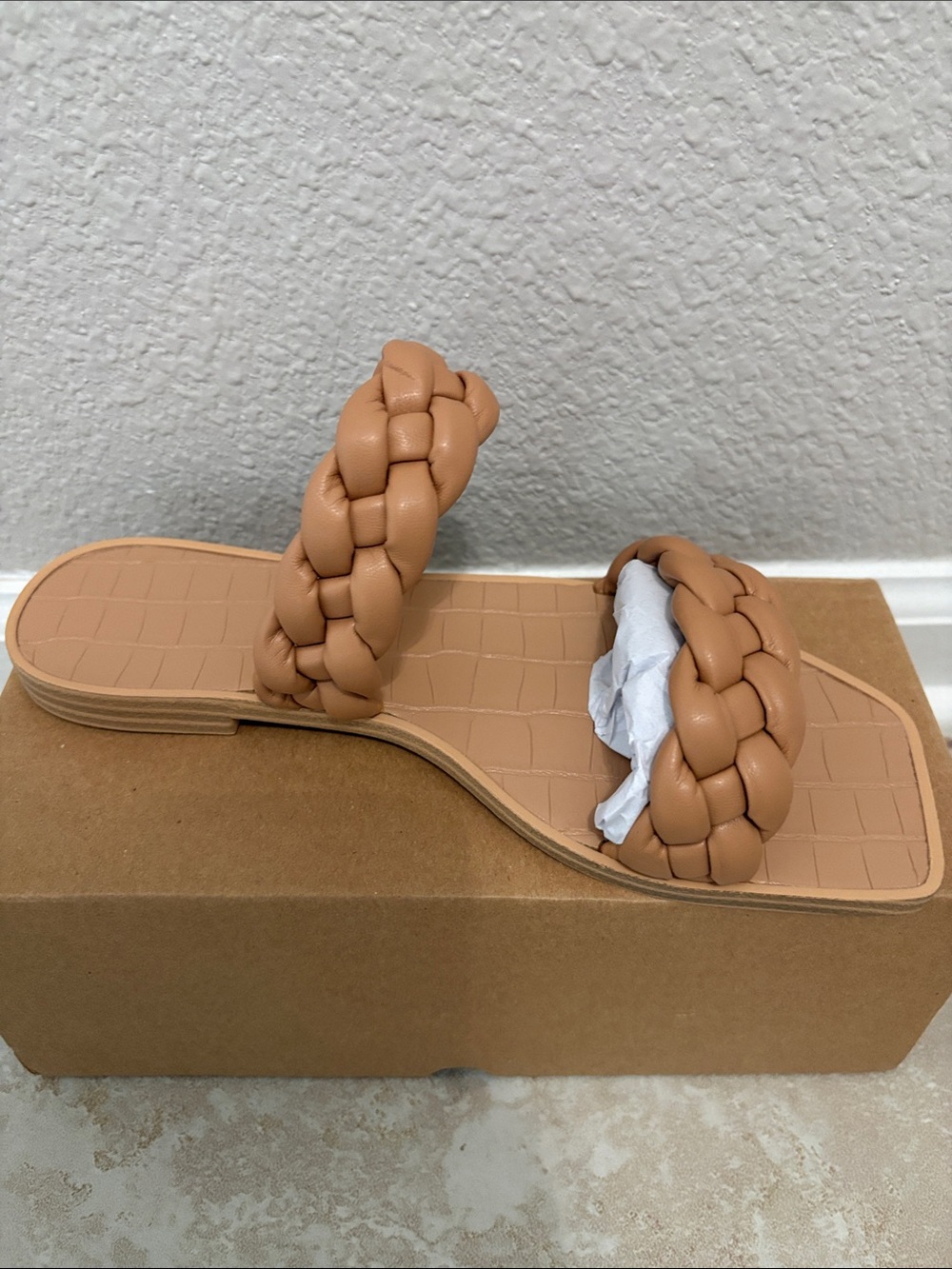 Braided Straps-Slide Sandals